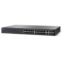 Switch Cisco Gigabit Ethernet SG350-28P PoE 195W , 24 Puertos 10/100/1000Mbps + 2 Puertos SFP+, 56 Gbit/s, 16.384 Entradas - Env