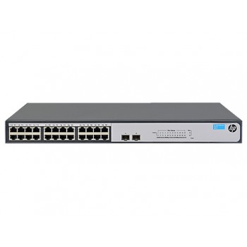 Switch HPE Gigabit Ethernet 1420-24G-2SFP, 24 Puertos 10/100/1000Mbps + 2 Puertos SFP, 52 Gbit/s, 8192 Entradas - Envío Gratis