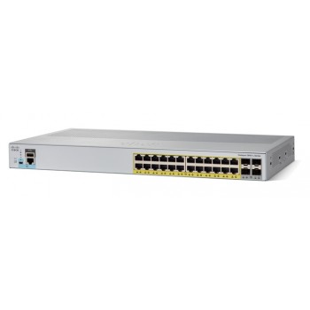 Switch Cisco Gigabit Ethernet Catalyst 2960-L, 24 Puertos 10/100/1000Mbps + 4 Puertos SFP, 56 Gbit/s, 8000 Entradas - Gestionado