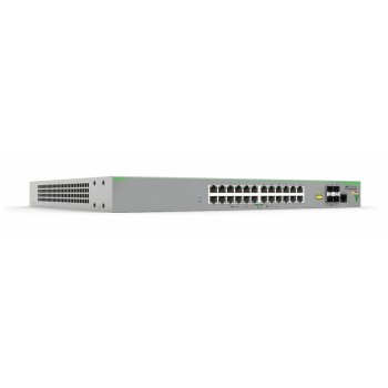 Switch Allied Telesis Fast Ethernet AT-FS980M/28PS-10, 24 Puertos 10/100Mbps + 4 Puertos SFP, 12.8 Gbit/s, 16.000 Entradas - Env