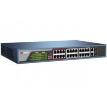 Switch Hikvision Fast Ethernet DS-3E0326P-E, 26 Puertos 10/100Mbps + 2 Puertos SFP, 8.8 Gbit/s, 4000 Entradas - No Administrable