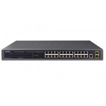 Switch Planet Gigabit Ethernet GS-4210-24T2S, 24 Puertos 10/100/1000 + 2 Puertos SFP, 52 Gbit/s, 8000 Entradas - Gestionado - En