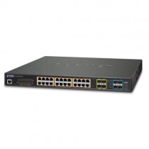 Switch Planet Gigabit Ethernet GS-5220-24UPL4X, 24 Puertos 10/100/1000Mbps + 4 Puertos SFP+, 128Gbit/s, 16.000 Entradas - Envío 