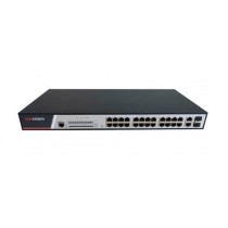 Switch Hikvision Fast Ethernet DS-3E2326P, 24 Puertos 10/100Mbps + 2 Puertos SFP, 22.8Gbit/s, 8000 Entradas - Gestionado - Envío