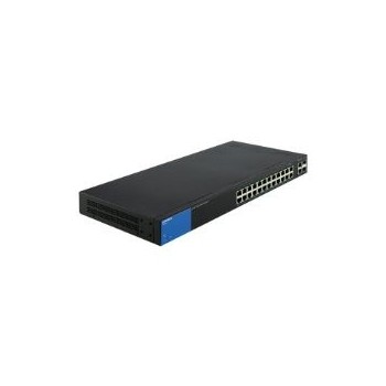 Switch Linksys Gigabit Ethernet LGS326, 24 Puertos 10/100/1000 Mbps + 2 Puertos SFP, 52 Gbit/s, 8000 Entradas - Gestionado - Env