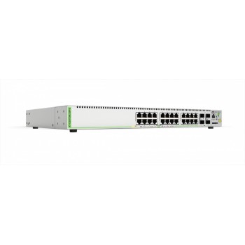 Switch Allied Telesis Gigabit Ethernet AT-GS970M/28PS, 24 Puertos 10/100/1000 + 4 Puertos SFP, 56Gbit/s, 16.000 Entradas - Envío