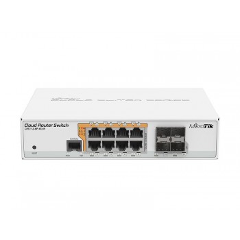 Switch MikroTik Gigabit Ethernet CRS112-8P-4S-IN, 8 Puertos 10/100/1000Mbps + 4 Puertos SFP - Gestionado - Envío Gratis