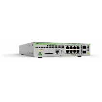 Switch Allied Telesis Gigabit Ethernet AT-GS970M/10PS-R, 8 Puertos 10/100/1000Mbps + 2 Puertos SFP, 20 Gbit/s, 16.000 Entradas -