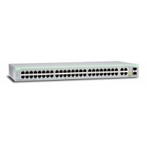 Switch Allied Telesis Fast Ethernet WebSmart, 48 Puertos 10/100 Mbps + 2 Puertos SFP, 17.6 Gbit/s, 16.000 Entradas - Gestionado 