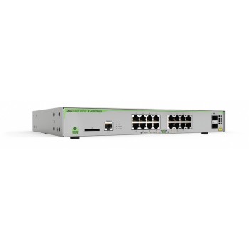 Switch Allied Telesis Gigabit Ethernet AT-GS970M/18-10, 16 Puertos 10/100/1000 Mbps + 2 Puertos SFP, 36 Gbit/s, 16.000 Entradas 