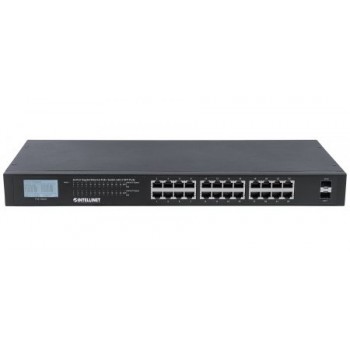 Switch Intelllinet Gigabit Ethernet 561242, 24 Puertos 10/100/1000Mbps + 2 Puertos SFP, 52 Gbit/s, 8192 Entradas - Envío Gratis