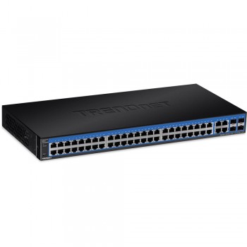 Switch Trendnet Gigabit Ethernet TEG-524WS, 48 Puertos 10/100/1000Mbps + 4 Puertos SFP, 104 Gbit/s, 16000 Entradas - Envío Grati