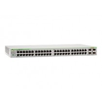 Switch Allied Telesis Gigabit Ethernet WebSmart, 48 Puertos 10/100/1000Mbps + 4 Puertos SFP, 96 Gbit/s, 8000 Entradas - Envío Gr