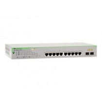 Switch Allied Telesis Gigabit Ethernet AT-GS950/10PS, 8 Puertos 10/100/1000Mbps + 2 Puertos SFP, 20 Gbit/s, 8000 Entradas - Enví