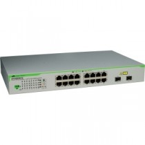 Switch Allied Telesis Gigabit Ethernet AT-GS950/16PS, 16 Puertos 10/100/1000Mbps + 2 Puertos SFP, 32 Gbit/s, 8000 Entradas - Env