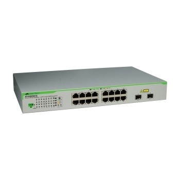 Switch Allied Telesis Gigabit Ethernet AT-GS950/16PS, 16 Puertos 10/100/1000Mbps + 2 Puertos SFP, 32 Gbit/s, 8000 Entradas - Env