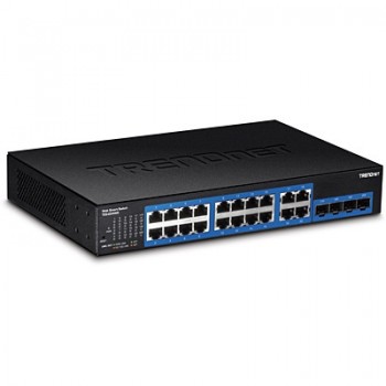 Switch TrendNet Gigabit Ethernet TEG-204WS, 16 Puertos 10/100/1000Mbps + 4 Puertos SFP, 40 Gbit/s, 8000 Entradas - Gestionado - 