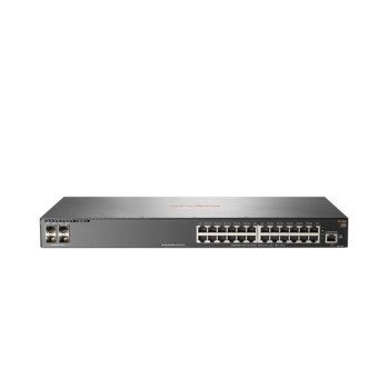 Switch HPE Gigabit Ethernet Aruba 2540, 24 Puertos 10/100/1000Mbps + 4 Puertos SFP+, 128 Gbit/s, 16.384 Entradas - Gestionado - 