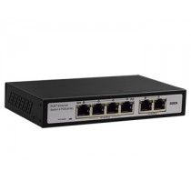 Switch Provison-ISR Fast Ethernet PoES-0460C+2, 6 Puertos 10/100Mbps, 1.2 Gbit/s, 1000 Entradas - No Administrable - Envío Grati