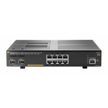 Switch HPE Gigabit Ethernet Aruba 2930F, 8 Puertos 10/100/1000Mbps + 2 Puertos SFP+, 56 Gbit/s, 32.768 Entradas - Gestionado - E