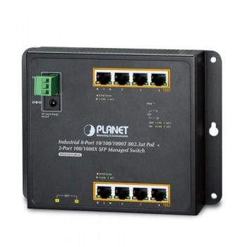 Switch Planet Gigabit Ethernet WGS-4215-8P2S, 8 Puertos 10/100/1000Mbps + 2 Puertos SFP, 20 Gbit/s, 8000 Entradas - Gestionado -