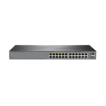 Switch HPE Gigabit Ethernet OfficeConnect 1920S 24G 2SFP PPoE+ 185W, 24 Puertos 10/100/1000Mbps + 2 Puertos SFP, 52 Gbit/s - Env