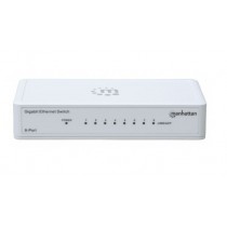 Switch Manhattan Gigabit Ethernet 560702, 8 Puertos 10/100/1000Mbps, 16 Gbit/s, 2048 Entradas - Envío Gratis