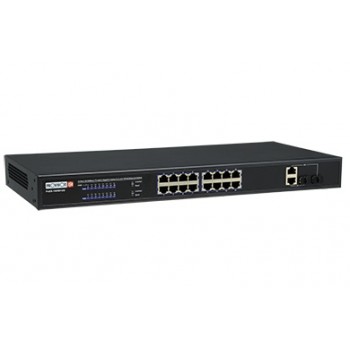 Switch Provision-ISR Fast Ethernet PoES-16250+2Combo PoE, 16 Puertos 10/100Mbps + 2 Puertos SFP - No Administrable - Envío Grati