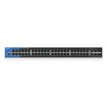 Switch Linksys Gigabit Ethernet LGS552 Montaje en Rack, 50 Puertos 10/100/1000Mbps + 2 Puertos Combo, 140 Gbit/s, 16.000 - Envío