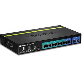 Switch Trendnet Gigabit Ethernet Websmart PoE+ TPE-1020WS, 8 Puertos 10/100/1000Mbps + 2 Puertos SFP, 20 Gbit/s, 16.000 - Envío 