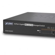 Switch Planet Gigabit Ethernet WGSD-10020HP, 8 Puertos 10/100/1000Mbps + 2x SFP, 20 Gbit/s, 8000 Entradas - Gestionado - Envío G