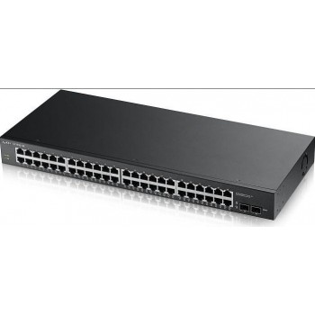 Switch ZyXEL Gigabit Ethernet GS1900-48, 48 Puertos 10/100/1000Mbps + 2x SFP, 8000 Entradas, 100 Gbit/s - Gestionado - Envío Gra