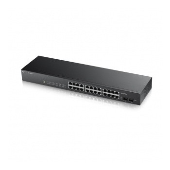 Switch ZyXEL Gigabit Ethernet Rack GS1900-24, 24 Puertos 10/100/1000 + 2 Puertos SFP - Gestionado - Envío Gratis