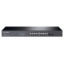 Switch TP-Link Gigabit Ethernet TL-SG2216, 16 Puertos 10/100/1000Mbps + 2 Puertos SFP, 8000 Entradas, 32 Gbit/s - Gestionado - E