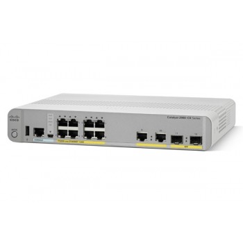 Switch Cisco Gigabit Ethernet Catalyst 2960-CX PoE LAN Base, 8 Puertos 10/100/1000Mbps + 2 Puertos SFP, 12 Gbit/s - Envío Gratis