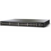 Switch Cisco Fast Ethernet Smart Plus SF220-48P PoE, 48 Puertos 10/100Mbps + 2 Puertos SFP, 13.6 Gbit/s, 8192 Entradas - Envío G