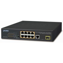 Switch Planet Gigabit Ethernet FGSD-1011HP, 8 Puertos 10/100/1000Mbps + 1 Puerto SFP, 5.6 Gbit/s, 4000 Entradas No Administrable