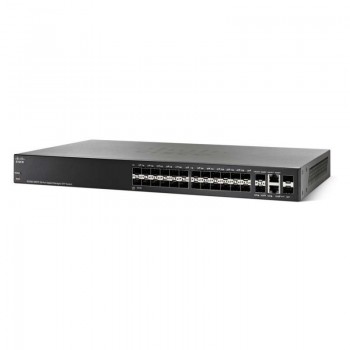 Switch Cisco Gigabit Ethernet SG350-28SFP, 2 Puertos 10/100/1000Mbps + 2 Puertos SFP, 56 Gbit/s, 16.384 Entradas - Gestionado - 