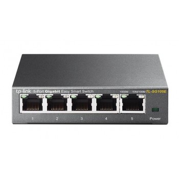 Switch TP-Link Gigabit Ethernet TL-SG105E, 5 Puertos 10/100/1000, 2000 Entradas - No Administrable - Envío Gratis