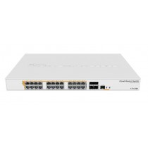 Switch MikroTik Gigabit Ethernet Cloud Router, 24 Puertos 10/100/1000Mbps+4 puertos SFP+,125Gbit/s, 16.000 Entradas Gestionado -