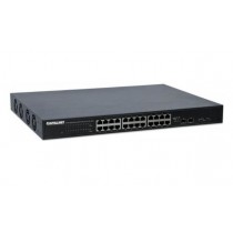 Switch Intelllinet Gigabit Ethernet 561143, 24 Puertos 10/100/1000Mbps + 2 Puertos SFP+, 88 Gbit/s, 16.000 Entradas - Envío Grat