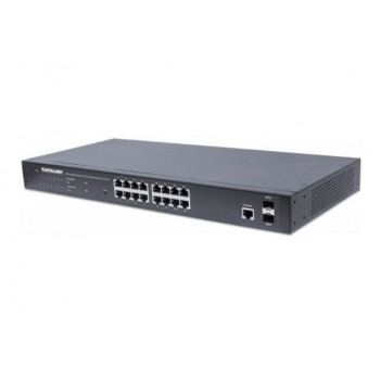 Switch Intellinet Gigabit Ethernet 561341, 16 Puertos 10/100/1000Mbps + 2 Puertos SFP, 36 Gbit/s, 8000 Entradas - Gestionado - E