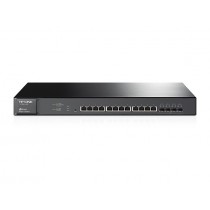 Switch TP-Link Gigabit Ethernet JetStream, 12 Puertos 10/100/1000Mbps + 4 Puertos SFP+, 320 Gbit/s, 16.000 Entradas - Gestionado