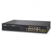 Switch Planet Gigabit Ethernet GS-4210-8P2T2S, 10 Puertos 10/100/1000Mbps + 2 Puertos SFP, 24 Gbit/s, 8000 Entradas - Gestionado