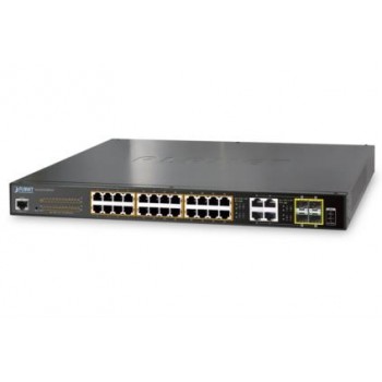 Switch Planet Gigabit Ethernet GS-4210-24PL4C, 24 Puertos 10/100/1000Mbps + 4 Puertos SFP, 56 Gbit/s, 8000 Entradas - Gestionado