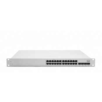 Switch Cisco Meraki Gigabit Ethernet MS220-24P Cloud Managed, 24 Puertos 10/100/1000Mbps + 4 Puertos SFP, 48 Gbit/s, 8000 - Enví