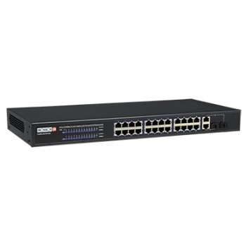 Switch Provision-ISR Fast Ethernet PoES-24370+2Combo PoE 370W, 24 Puertos 10/100Mbps + 2 Puertos SFP - Envío Gratis