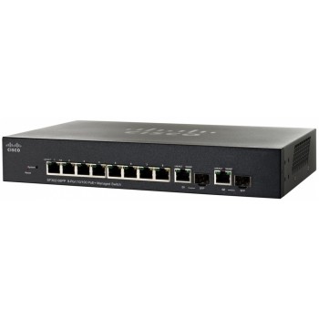 Switch Cisco Fast Ethernet SF302-08PP PoE+, 8 Puertos 10/100Mbps, 5.6 Gbit/s, 16.384 Entradas - Gestionado - Envío Gratis