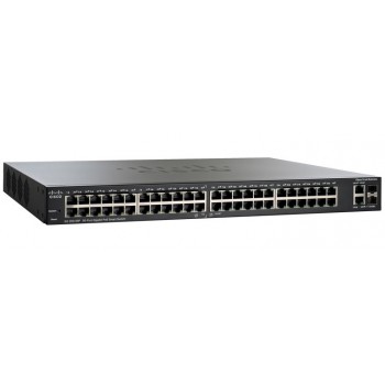 Switch Cisco Gigabit Ethernet SG200-50FP PoE 370W, 48 Puertos 10/100/1000Mbps + 2 Puertos SFP, 100 Gbit/s, 8000 Entradas - Envío