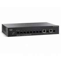 Switch Cisco Gigabit Ethernet SG300-10SFP-K9, 8x Gigabit SFP + 2x Combo Gigabit SFP, 20 Gbit/s, 16384 Entradas - Gestionado - En